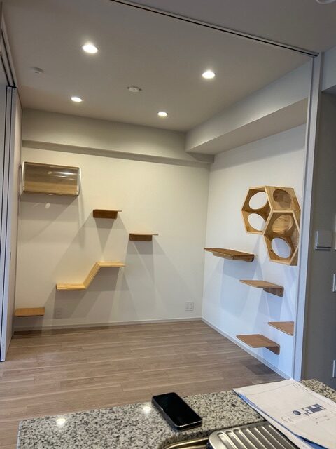 壁面収納の設置